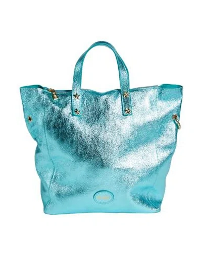 M★brc Woman Handbag Turquoise Size - Leather