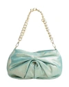 M★brc Woman Handbag Turquoise Size - Leather