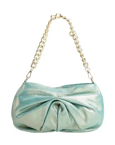 M★brc Woman Handbag Turquoise Size - Leather