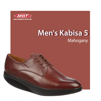 Pre-owned Mbt Men's Kabisa (2) Plain Toe Oxford (level 3 Rocker, Premium Lthr, 2 Colors) In Black 5s
