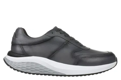 Pre-owned Mbt Men's Porto Ii Casual Walking Sneaker/shoe (premium Leather, 2 Colors) In Black/white- 702925-399n
