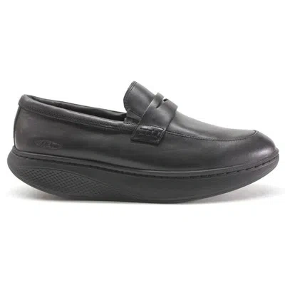 Pre-owned Mbt Mens Shoes Asante 7 Casual Slip On Pull On Loafers Outdoor Leather In Black