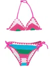 Mc 2 Saint Barth Multicolor Knitted Bikini In Multicolor