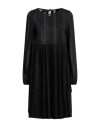 Mc By Monique Collignon Woman Mini Dress Black Size 8 Polyester, Viscose, Polyamide, Elastane In Black