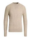 Mc George Man Sweater Beige Size 38 Wool In Neutral