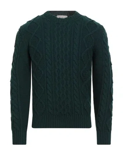 Mc George Man Sweater Dark Green Size 46 Wool, Cashmere
