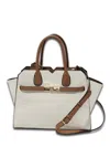 Mc Handbags Women's Angelica Vegan Leather Satchel Handbag In Cream In White