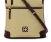 Mc Handbags Women's Belle Pebbled Leather Crossbody Bag In Cream In Brown