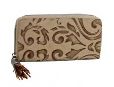 Mc Handbags Women's Odessa Embossed Leather Wallet In Sable In Beige