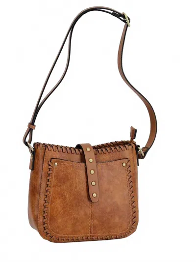 Mc Handbags Women's Pond Vegan Leather Whipstitch Crossbody Bag In Brown