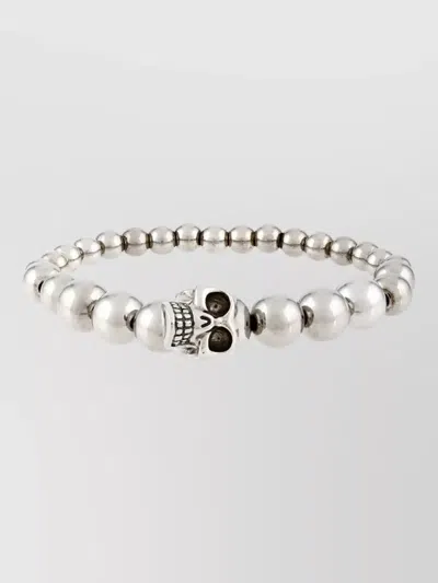 Mc Queen Beaded Bracelet Featuring Skull Motif