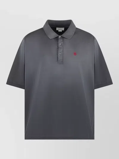 Mc Queen Cotton Polo Shirt Short Sleeves In Multi