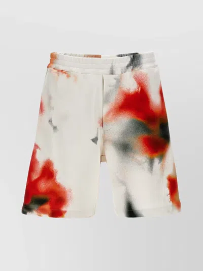 Mc Queen Cotton Tailored Bermuda Shorts In Multi
