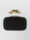 Mc Queen Floral Design Clutch Detachable Chain Strap