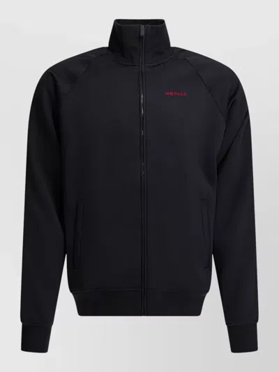 Mc Queen High Collar Sweatshirt Ribbed Cuffs Hem