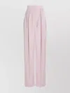Mc Queen High Waist Trousers Featuring Pleated Front In Purple