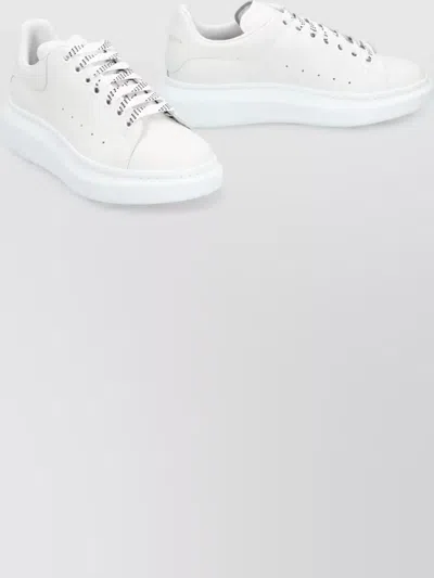 Mc Queen Leather Chunky Low-top Sneakers In White