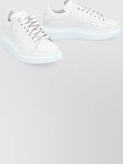 Mc Queen Leather Chunky Sneakers In White