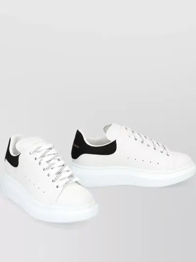 Mc Queen Leather Chunky Sneakers In White