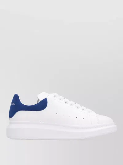 Mc Queen Leather Low-top Sneakers In White