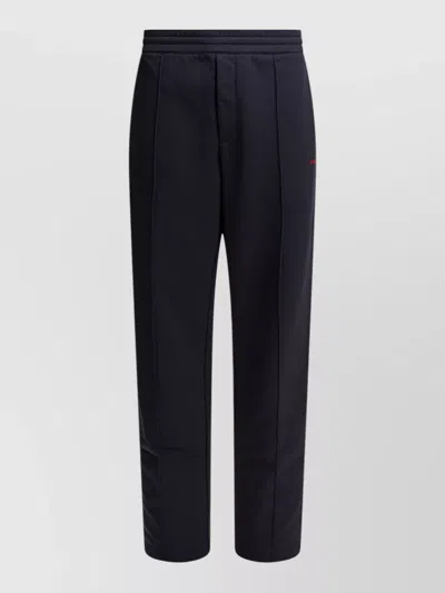 Mc Queen Pleated Trousers Side Stripe And Back Pocket In Black