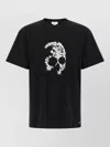 Mc Queen Skull Graphic Crew Neck Short Sleeve T-shirt In Black