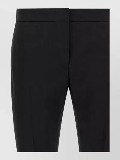 Mc Queen Tailored Cigarette Pants Belt Loops Back Pocket In Black