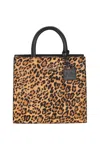 Mc2 Saint Barth - Borsa Grande - 461067 - Nero/cammello In Animal Print