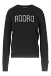 Mc2 Saint Barth Adoro Sweater In Wool And Cashmere Blend In Nero