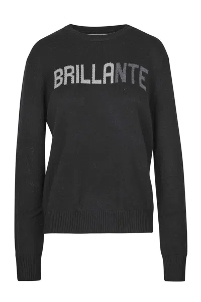 Mc2 Saint Barth Gc New Queen Brilliant Rhinestone Gc Brilliant Rhinestone Sweater In Black