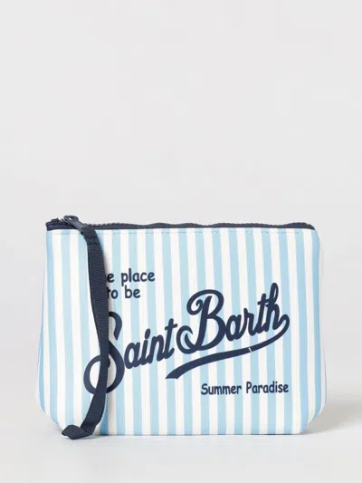 Mc2 Saint Barth Neoprene Aline Mc2 Pouch With Saint Barth Logo In Blue