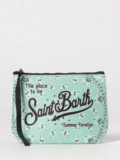 Mc2 Saint Barth Neoprene Aline Mc2 Pouch With Saint Barth Logo In Green