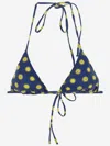 Mc2 Saint Barth Bikini Top With Graphic Print Pattern