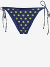 Mc2 Saint Barth Blue Graphic Print Bikini Bottom