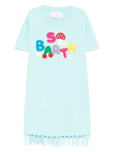 Mc2 Saint Barth Kids' Abbey Dress In Blue