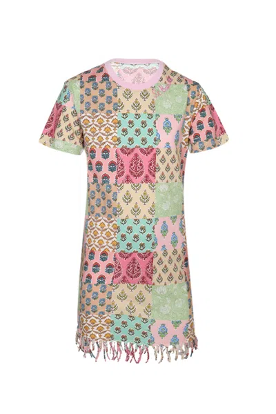 Mc2 Saint Barth Kids' Abbey Dress In Jondal Patch Colour In Multi