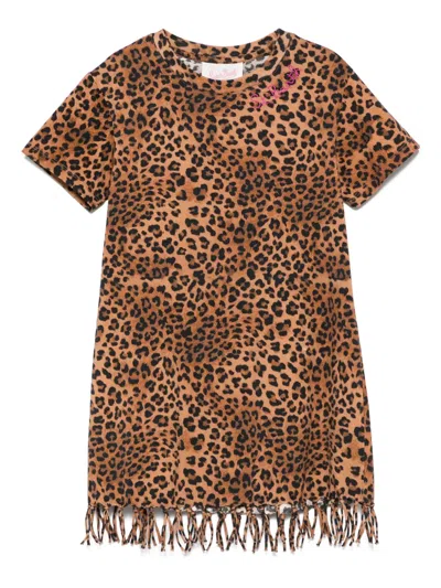 Mc2 Saint Barth Kids' Abbey Mini Dress In 褐色
