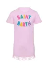 Mc2 Saint Barth Abbey Pink Dress With Fringes In Pink
