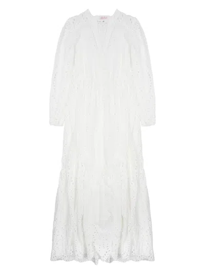 Mc2 Saint Barth Abito Lungo "sylvia" In White