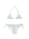 Mc2 Saint Barth Abstract-print Bikini In Blue