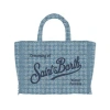 Mc2 Saint Barth Handbag  Woman Color Gnawed Blue In Multicolor