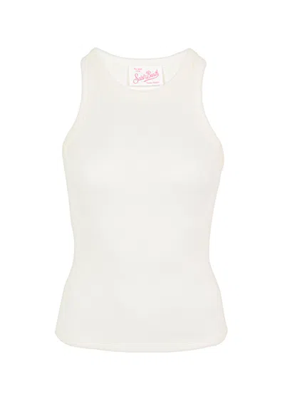 Mc2 Saint Barth Ada Rib Top Cream