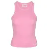 Mc2 Saint Barth Ada Rib Top Pink In Pink