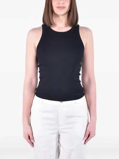 Mc2 Saint Barth Ada Ribbed Tank Top In Animal Print