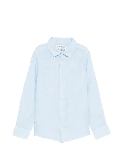 Mc2 Saint Barth Kids' Agnes Shirt In Blue
