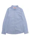Mc2 Saint Barth Agnes Striped Embroidered-logo Shirt In Multi