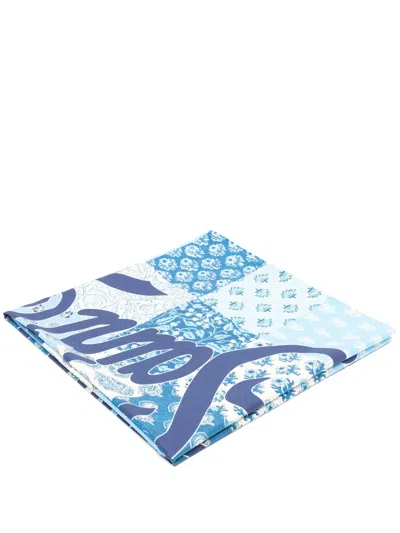 Mc2 Saint Barth Aiden Beach Towel In Blue