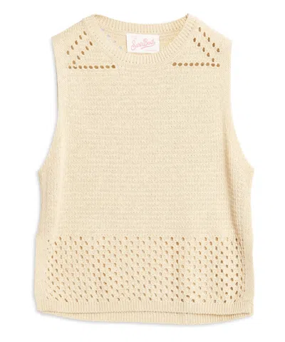 Mc2 Saint Barth Aire Top In Neutral