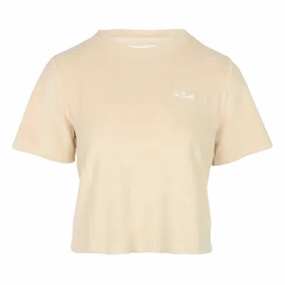 Mc2 Saint Barth Aleja Sponge T-shirt Terry Beige