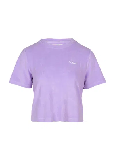 Mc2 Saint Barth Aleja Sponge T-shirt Terry Purple